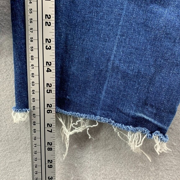 Old Navy Button Fly High Rise Curvy O.G. Straight Jeans Plus Size 22 Raw Hem - Picture 10 of 12